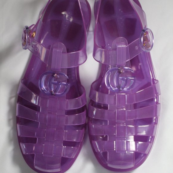 Gucci Translucent Purple Sandals - Picture 1 of 10